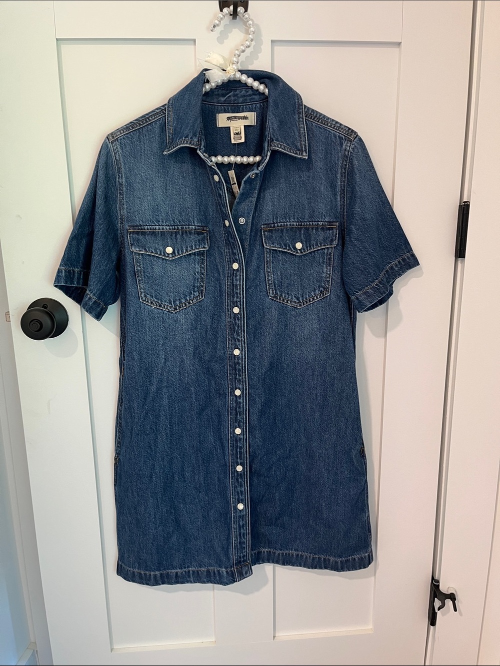 Madewell Women’s Denim Button-Front Shirt Dress